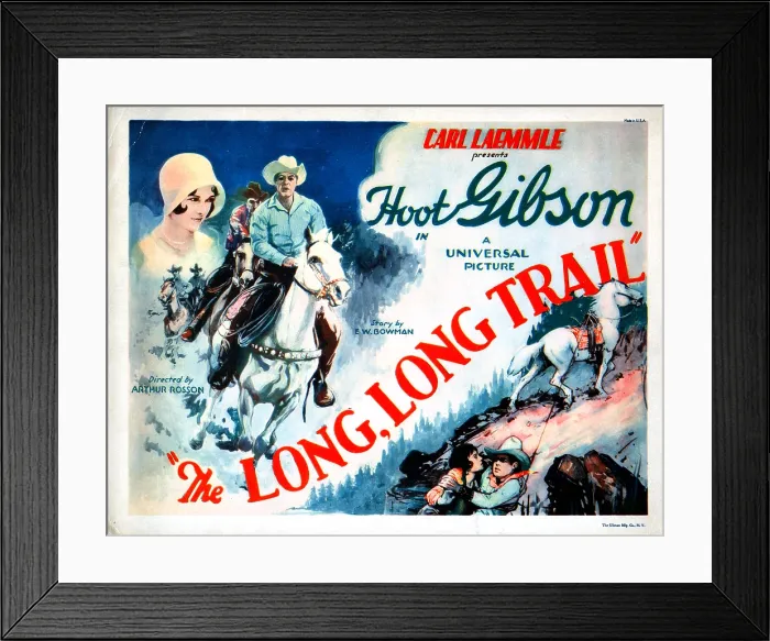 Framed Print : THE LONG, LONG TRAIL, from left, Sally Eilers, Hoot Gibson, 1929 Framed Print : THE LONG, LONG TRAIL, from left, Sally Eilers, Hoot Gibson, 1929