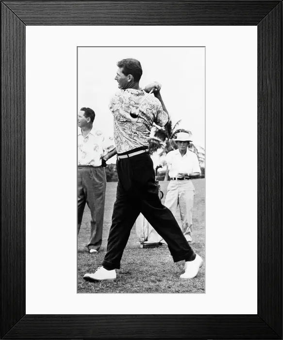 Framed Print : Ted Williams of the Boston Red Sox, ca. 1951 Ted Williams gets batting practice by hitting grapefruits pitched by Red Xox Manager Joe Cronin. Sarasota, Fla, March 2, 1940