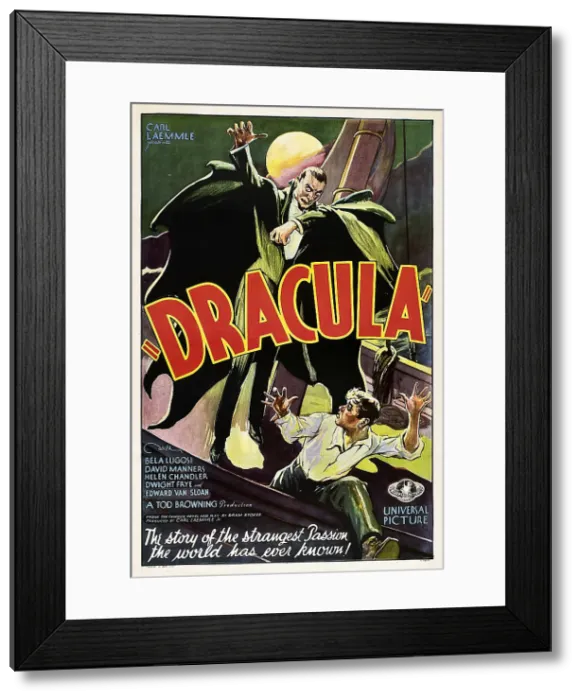 Framed Print : DRACULA, poster art, 1931