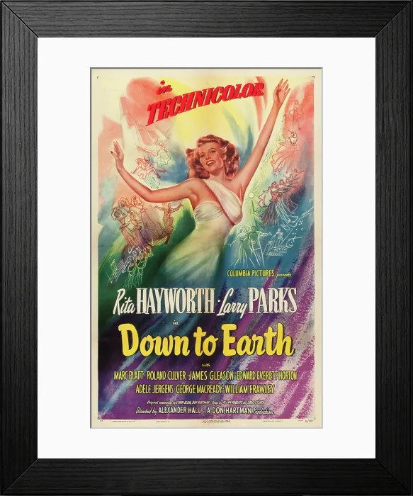 Framed Print : DOWN TO EARTH, Rita Hayworth, 1947