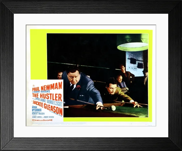 Framed Print : THE HUSTLER, Jackie Gleason, Paul Newman, 1961