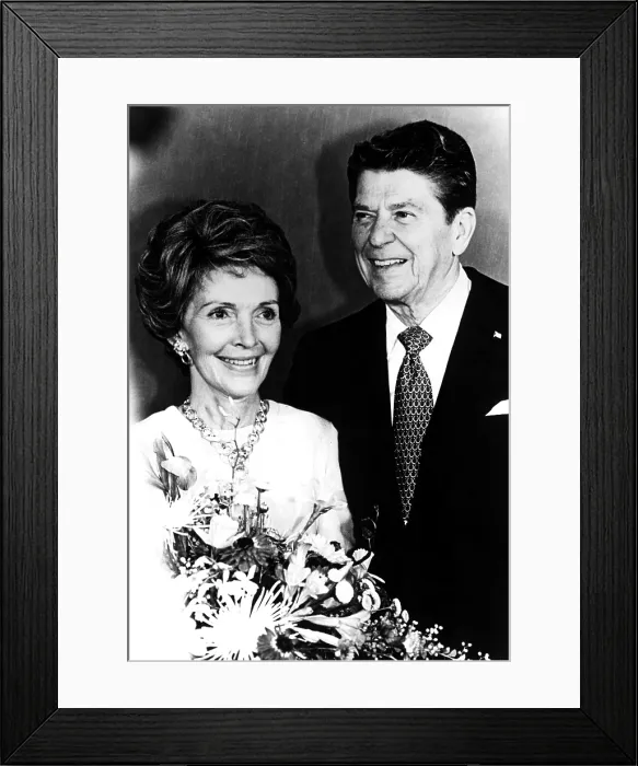 Framed Print : Nancy Reagan, Ronald Reagan. Courtesy: CSU Archives  /  Everett Collection