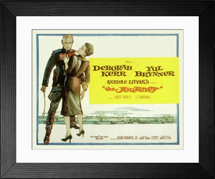 Framed Print : THE JOURNEY, Yul Brynner, Deborah Kerr, 1959