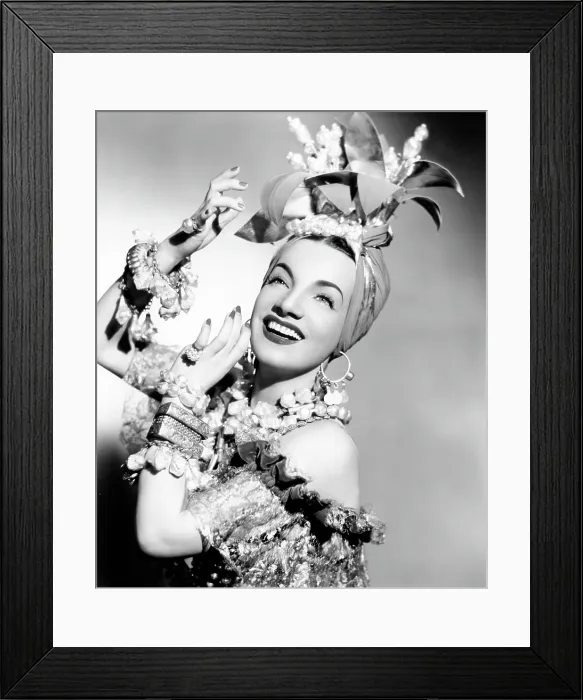 Framed Print : Carmen Miranda, early 1940s