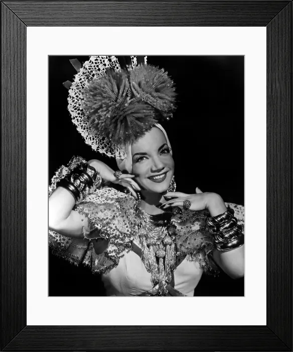 Framed Print : Carmen Miranda, ca. 1940s