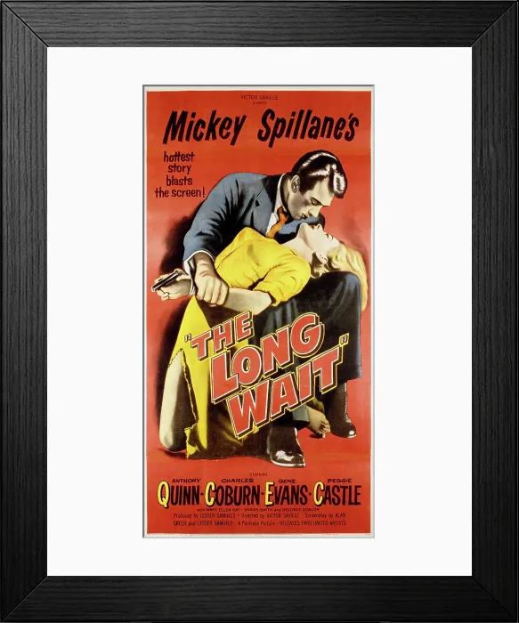 Framed Print : THE LONG WAIT, Anthony Quinn, Peggie Castle, 1954 Framed Print : THE LONG WAIT, Anthony Quinn, Peggie Castle, 1954