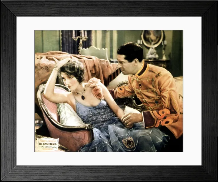 Framed Print : THE LOVE PARADE, Jeanette MacDonald, Maurice Chevalier, 1929