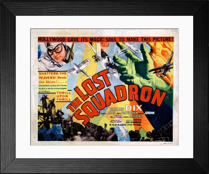 Framed Print : THE LOST SQUADRON, Richard Dix, 1932