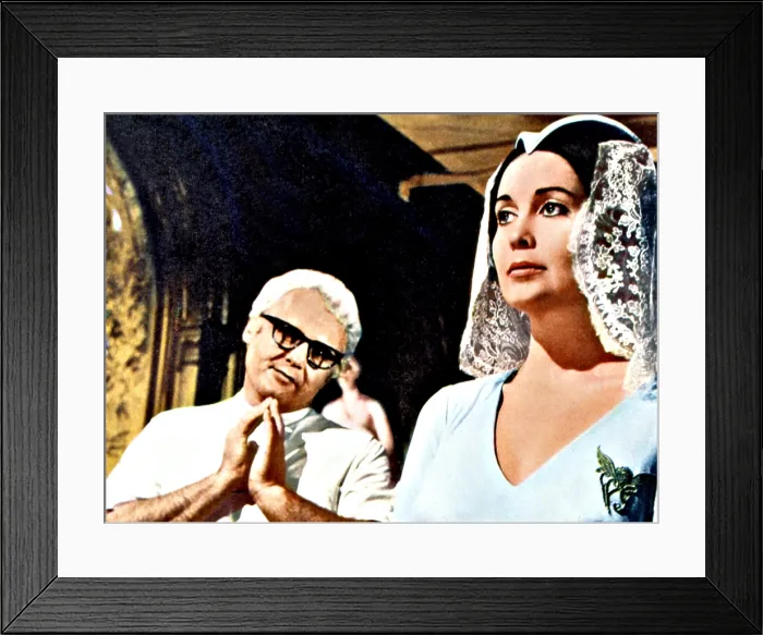 Framed Print : THE LOVED ONE, Rod Steiger, Anjanette Comer, 1965
