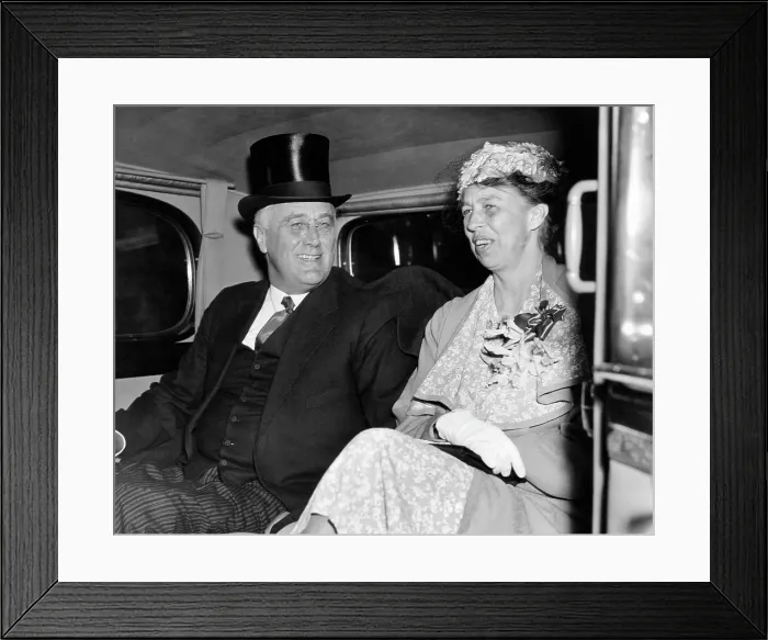 Framed Print : President Franklin D. Roosevelt, First Lady Eleanor Roosevelt, leaving St. Thomas Episcopal Church in Washington D.C. after attending Easter services, April 1935 Framed Print : President Franklin D. Roosevelt, First Lady Eleanor Roosevelt, leaving St. Thomas Episcopal Church in Washington D.C. after attending Easter services, April 1935