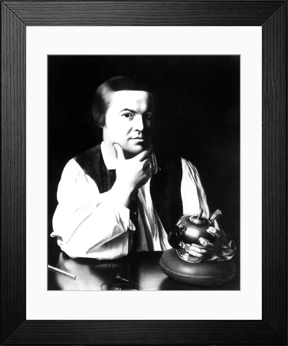 Framed Print : PAUL REVERE as depicted in painting by John Singleton Copley, done in period of 1768-1770.. Courtesy: CSU Archives  /  Everett Collection