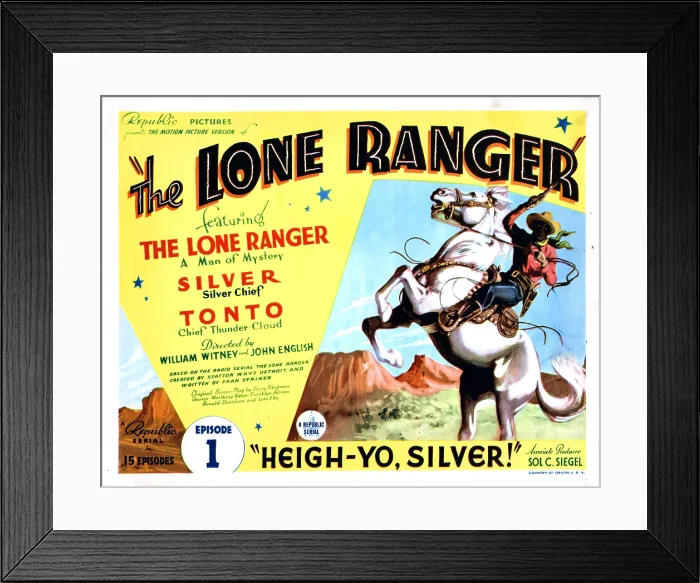 Framed Print : THE LONE RANGER, Lee Powell, 1938