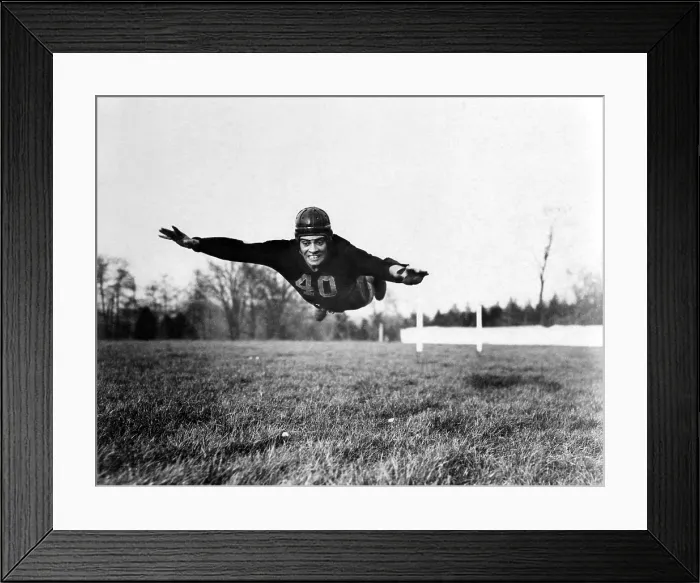 Framed Print : Vince Lombardi, (1913-1970), future General manager of the Green Bay Packers and one of the most successful head coaches in the history of American football, c. 1930's