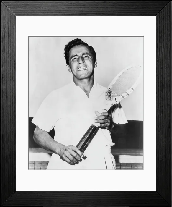 Framed Print : Pancho Segura, Ecuadorian and American tennis player, circa 1951. Courtesy: CSU Archives / Everett Collection Framed Print : Pancho Segura, Ecuadorian and American tennis player, circa 1951. Courtesy: CSU Archives / Everett Collection