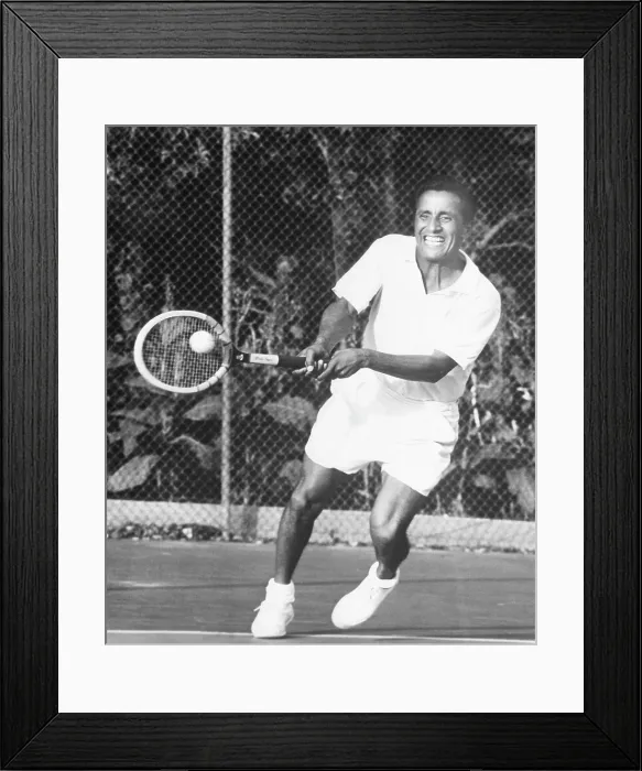 Framed Print : Pancho Segura, Ecuadorian and American tennis player, circa 1951. Courtesy: CSU Archives / Everett Collection