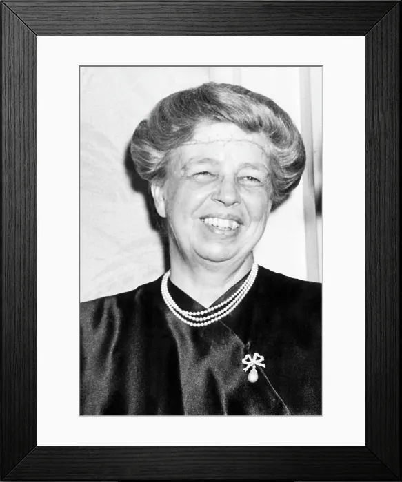 Framed Print : Former First Lady Eleanor Roosevelt (1884-1962), 1946. Courtesy: CSU Archives / Everett Collection