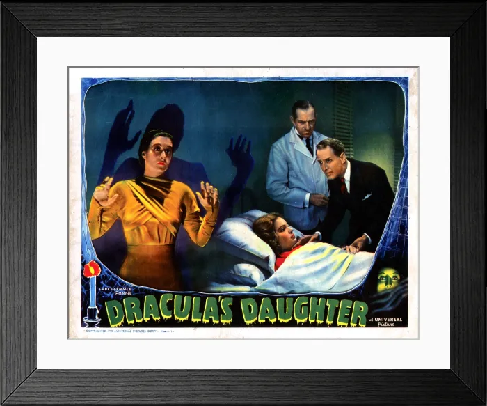 Framed Print : DRACULA'S DAUGHTER, from left, Gloria Holden, Nan Grey, Otto Kruger, 1936