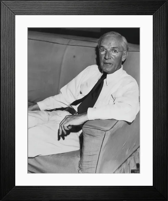 Framed Print : American novelist Upton Sinclair, (1878-1968), c. 1935.. Courtesy: CSU Archives  /  Everett Collection
