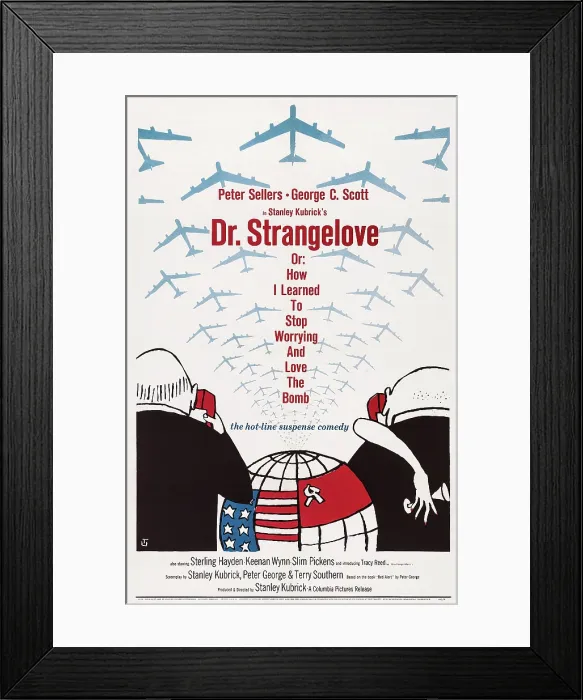Framed Print : DR. STRANGELOVE (aka DR. STRANGELOVE OR: HOW I LEARNED TO STOP WORRYING AND LOVE THE BOMB), US poster, 1964
