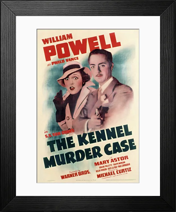 Framed Print : THE KENNEL MURDER CASE, Mary Astor, William Powell, 1933