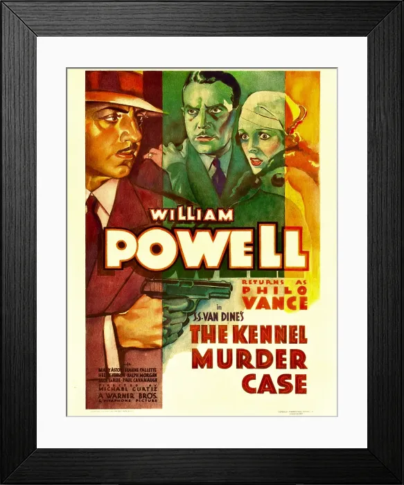 Framed Print : THE KENNEL MURDER CASE, William Powell, Mary Astor, 1933