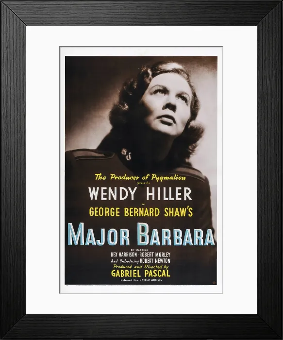 Framed Print : MAJOR BARBARA, US poster art, Wendy Hiller, 1941 Framed Print : MAJOR BARBARA, US poster art, Wendy Hiller, 1941