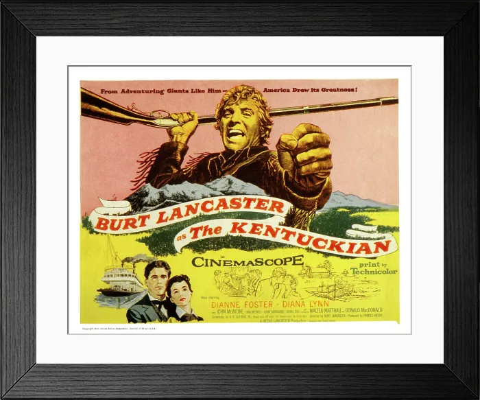 Framed Print : THE KENTUCKIAN, Burt Lancaster, 1955 Framed Print : THE KENTUCKIAN, Burt Lancaster, 1955