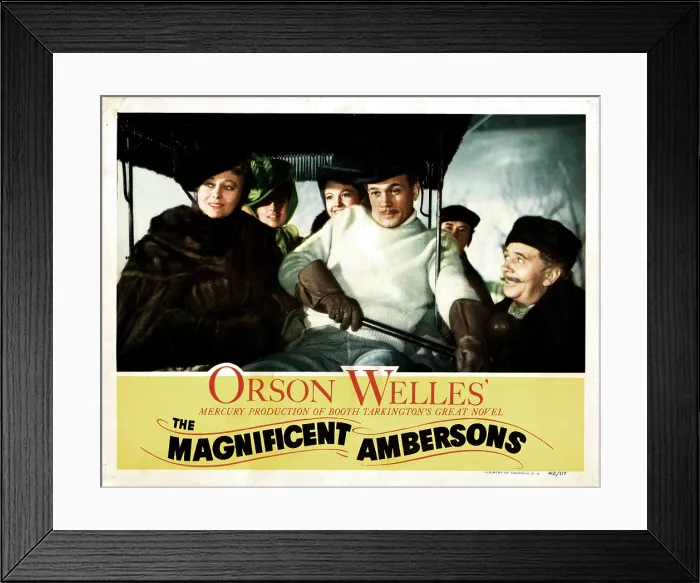 Framed Print : THE MAGNIFICENT AMBERSONS, from left, Dolores Costello, Joseph Cotten, Ray Collins, 1942