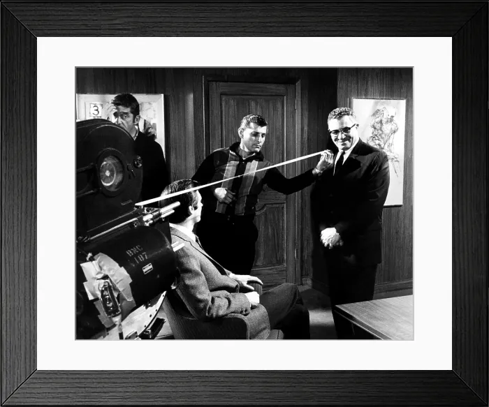 Framed Print : PAPER LION, Alan Alda (sitting on the left), Vince Lombardi (right), on set, March 27, 1968. Courtesy: CSU Archives / Everett Collection Framed Print : PAPER LION, Alan Alda (sitting on the left), Vince Lombardi (right), on set, March 27, 1968. Courtesy: CSU Archives / Everett Collection