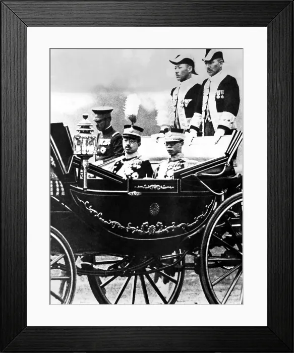 Framed Print : The imperial carriage bearing Emperor Hirohito and Emperor PU-Yi of Manchoukou. April 9, 1935. Courtesy: CSU Archives / Everett Collection Framed Print : The imperial carriage bearing Emperor Hirohito and Emperor PU-Yi of Manchoukou. April 9, 1935. Courtesy: CSU Archives / Everett Collection