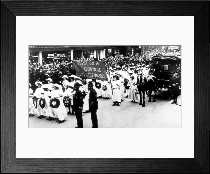 Framed Print : The funeral of Emily Wilding Davison (1872-1913), British woman's rights leader, June 14, 1913. Courtesy: CSU Archives / Everett Collection Framed Print : The funeral of Emily Wilding Davison (1872-1913), British woman's rights leader, June 14, 1913. Courtesy: CSU Archives / Everett Collection