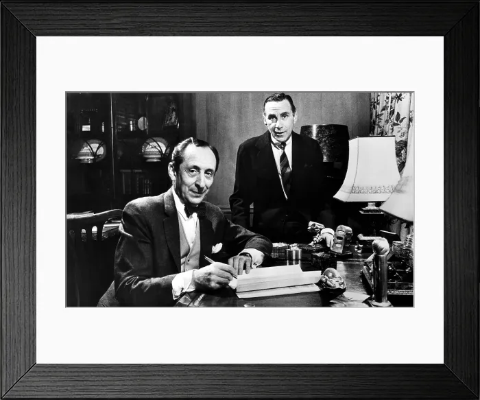 Framed Print : Pianist Vladamir Horowitz, with Columbia Records President Goddard Liberson, signs an exclusive long term recording contract with Columbia Records. ca.1962 Framed Print : Pianist Vladamir Horowitz, with Columbia Records President Goddard Liberson, signs an exclusive long term recording contract with Columbia Records. ca.1962