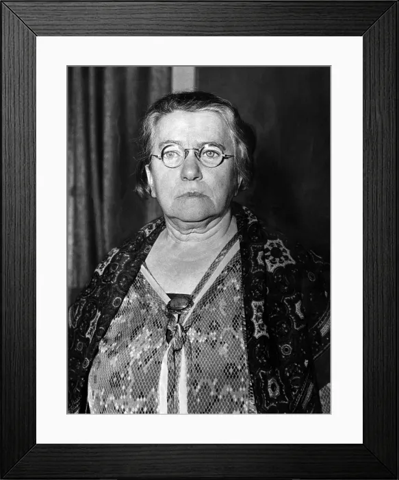 Framed Print : Emma Goldman, anarchist leader, in New York Ciity after a 15 year exile from the United States. February 2, 1934.Courtesy: CSU Archives / Everett Collection