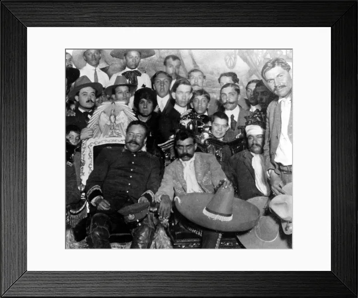 Framed Print : Otilio E. Montano, Emiliano Zapata (holding sombero), Pancho Villa and fellow revolutionaries, December 6, 1914. Courtesy: CSU Archives / Everett Collection Framed Print : Otilio E. Montano, Emiliano Zapata (holding sombero), Pancho Villa and fellow revolutionaries, December 6, 1914. Courtesy: CSU Archives / Everett Collection