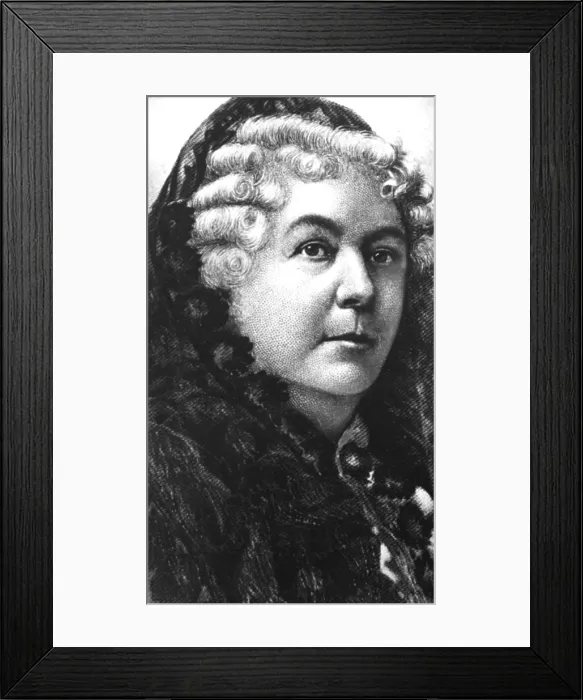 Framed Print : ELIZABETH CADY STANTON, portrait. Courtesy: CSU Archives  /  Everett Collection