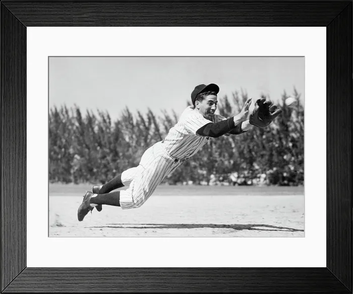 Framed Print : Phil Rizzuto, as a rookie infielder, at the World Series, September 10, 1941. Courtesy: CSU Archives / Everett Collection