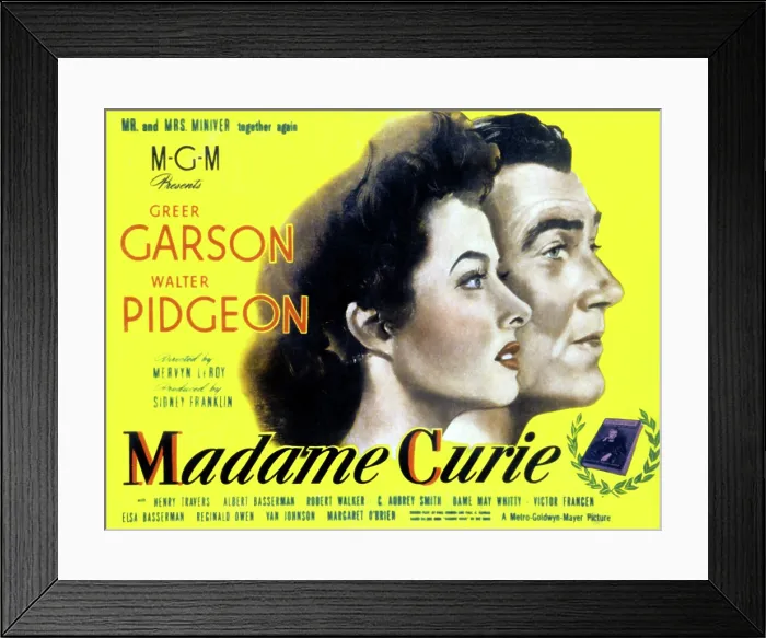 Framed Print : MADAME CURIE, Greer Garson, Walter Pidgeon, 1943