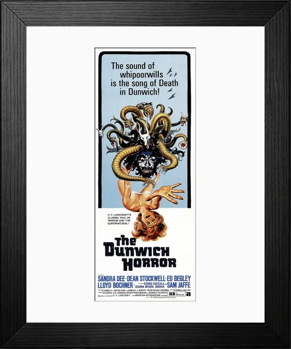 Framed Print : THE DUNWICH HORROR, poster art, 1970 Framed Print : THE DUNWICH HORROR, poster art, 1970