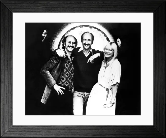Framed Print : Peter Paul and Mary, (Peter Yarrow, Paul Stookey, Mary Travers), ca. late 1970s. Courtesy: CSU Archives  /  Everett Collection