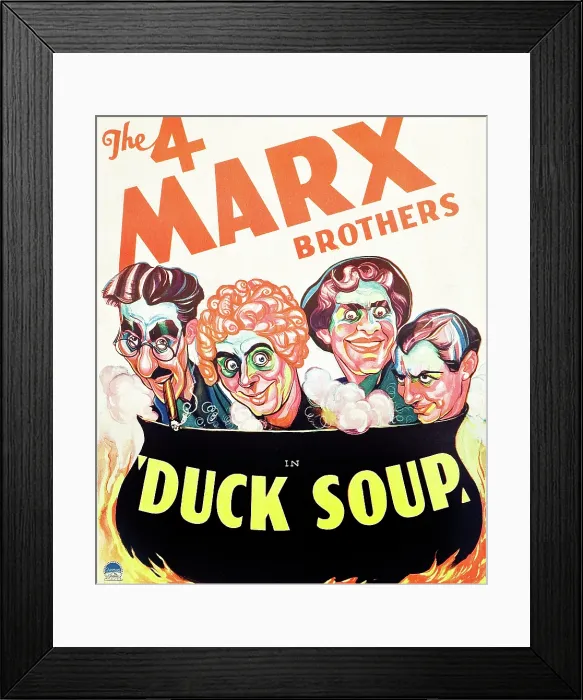 Framed Print : DUCK SOUP, Groucho Marx, Harpo Marx, Chico Marx, Zeppo Marx, 1933 Framed Print : DUCK SOUP, Groucho Marx, Harpo Marx, Chico Marx, Zeppo Marx, 1933