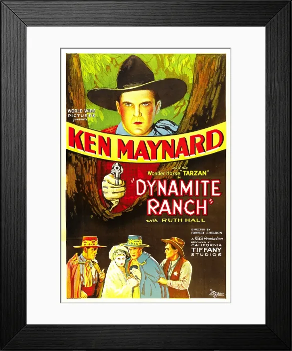 Framed Print : DYNAMITE RANCH, top: Ken Maynard, 1932 Framed Print : DYNAMITE RANCH, top: Ken Maynard, 1932