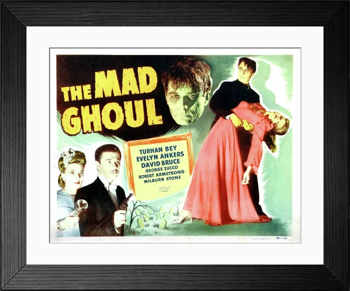 Framed Print : THE MAD GHOUL, Evelyn Ankers, Turhan Bey, David Bruce, 1943
