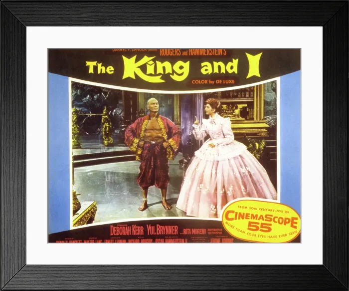 Framed Print : THE KING AND I, Yul Brynner, Deborah Kerr, 1956, TM and Copyright 20th Century Fox Film Corp. All rights reserved