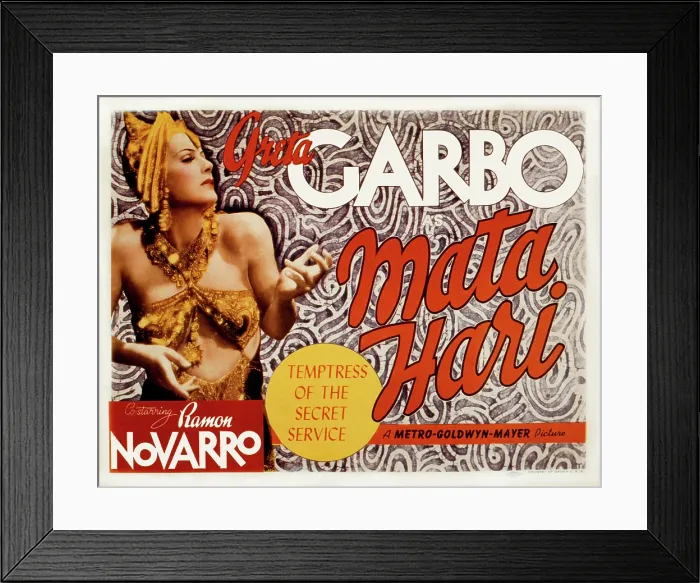 Framed Print : MATA HARI, Greta Garbo, 1931