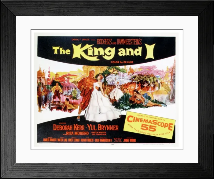 Framed Print : THE KING AND I, Yul Brynner, Deborah Kerr, 1956, TM and Copyright 20th Century Fox Film Corp. All rights reserved. / Courtesy Everett Collection