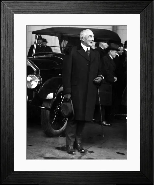 Framed Print : Warren G. Harding, 29th President of the United States (1921-1923). Photo dated March 03, 1921, Washington, D.C.. Courtesy: CSU Archives  /  Everett Collection
