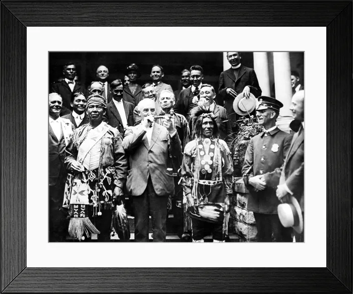 Framed Print : Warren G. Harding, 29th President of the United States (1921-1923).. Courtesy: CSU Archives  /  Everett Collection