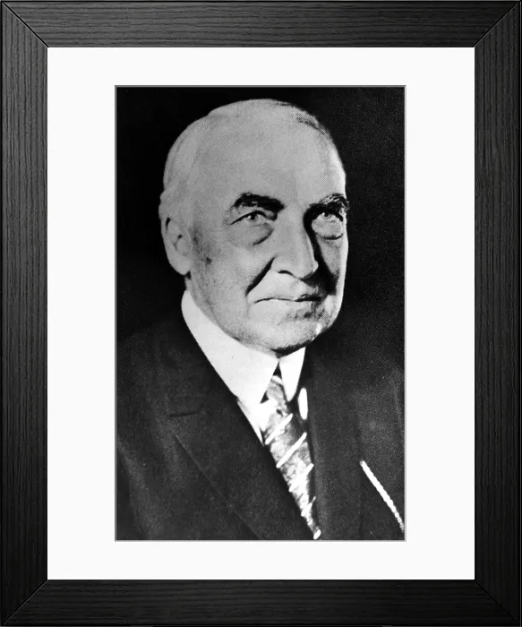 Framed Print : Warren G. Harding, 29th President of the United States (1921-1923).. Courtesy: CSU Archives / Everett Collection Framed Print : Warren G. Harding, 29th President of the United States (1921-1923).. Courtesy: CSU Archives / Everett Collection