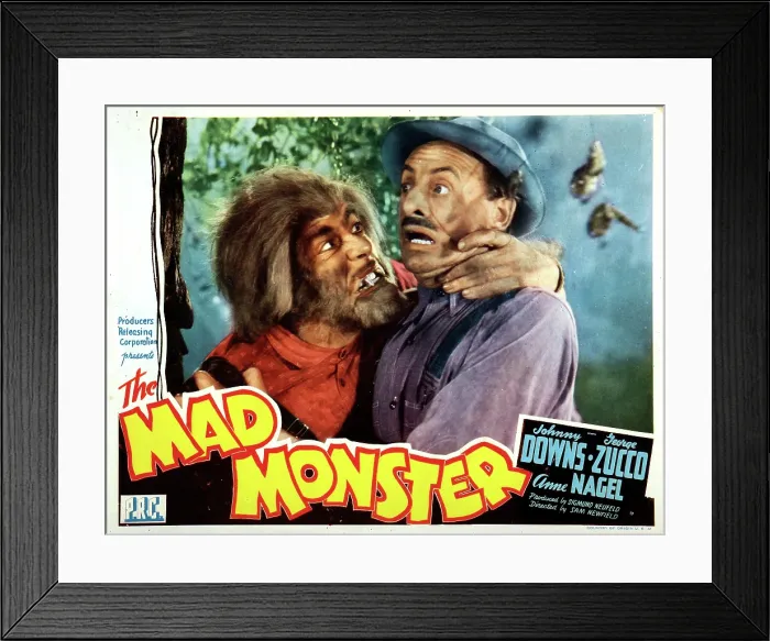 Framed Print : THE MAD MONSTER, Glenn Strange (left), 1942