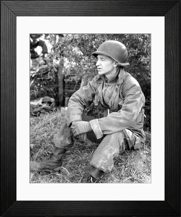 Framed Print : Ernie Pyle (1900-1945), American journalist, circa 1942. Courtesy: CSU Archives / Everett Collection